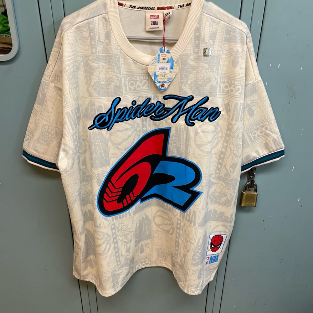 Marvel NBA Cream Graphic Tee
